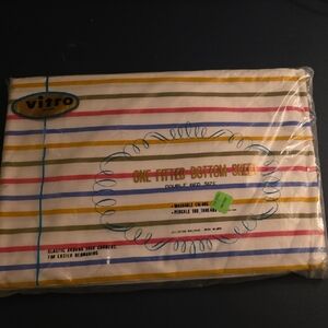Vintage Virro Striped Double Bed Sheet